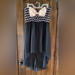 Black and Light Pink Chevron